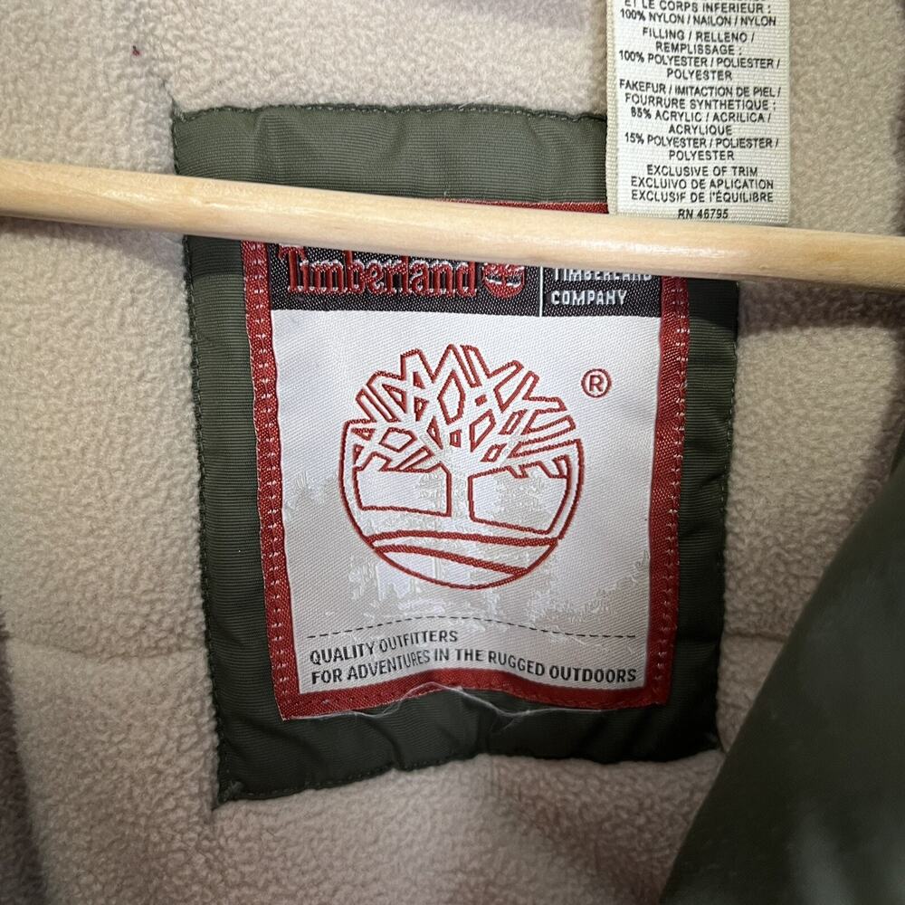 Timberland Jacket Coat‎ Womens Size XL Green READ - Picture 3 of 11